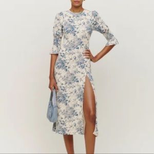 Reformation Carolena Dress in Pompadour size 12